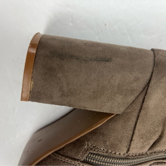 Not Rated tan suede ankle boots with tie side detailing-woman’s 7.5 - Picture 6 of 16